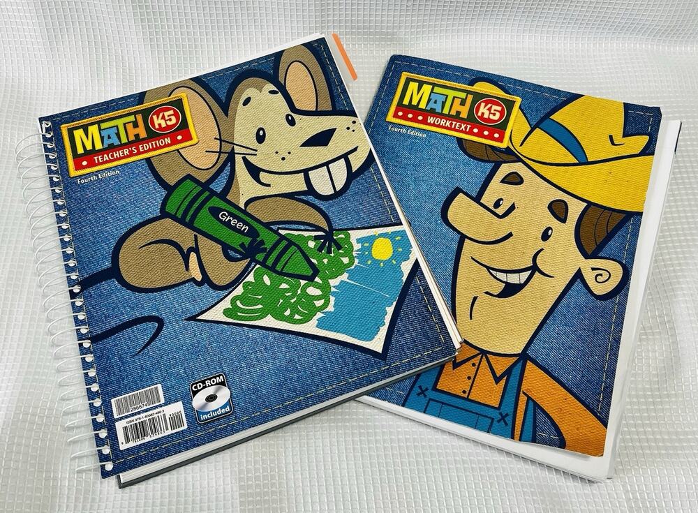 K5 Math 4th Edition BJU Teacher Edition & Workbook